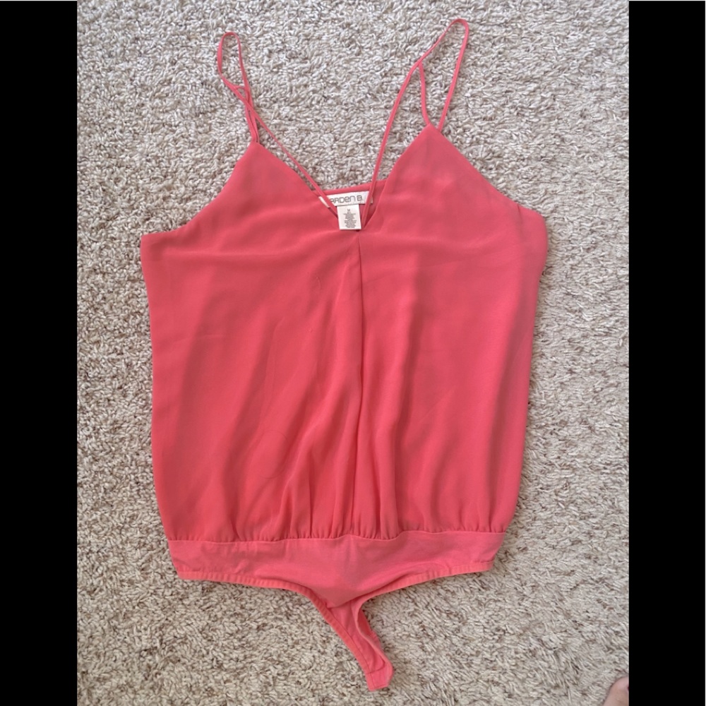 Spaghetti strap body suit top